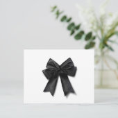 Schwarzes Band Postkarte (Stehend Vorderseite)