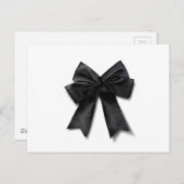 Schwarzes Band Postkarte (Vorne/Hinten)