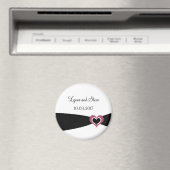 Schwarzes Band Save the Date Magnet (In Situ (Geschirrspüler))