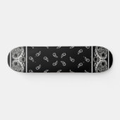 Schwarzes Bandana-Skateboard Skateboard (Horizontal)