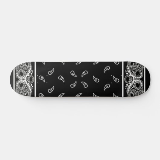 Schwarzes Bandana-Skateboard Skateboard (Horizontal)