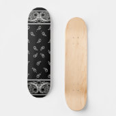 Schwarzes Bandana-Skateboard Skateboard (Vorderseite)