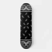 Schwarzes Bandana-Skateboard Skateboard (Vorne)