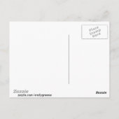 Schwarzes Banjo in Weiß Postkarte (Rückseite)