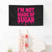 Schwarzes Banner mit Neon Pink Zitat - Anpassbar (Insitu)