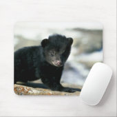 Schwarzes Bär-kleines Junges Mousepad (Mit Mouse)