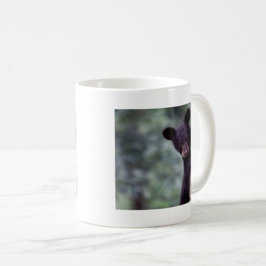 Schwarzes Bärenjunges Kaffeetasse (VorderseiteRechts)