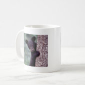 Schwarzes Bärenjunges Kaffeetasse (Vorderseite Links)