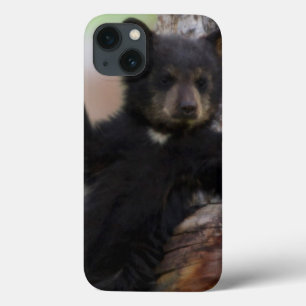 Schwarzes Bärenjunges Lounging Case-Mate iPhone Hülle