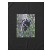 schwarzes Bärenjunges Tischdecke (Vorderseite)