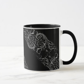 Schwarzes Barock Tasse