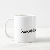Schwarzes Basenjaloosa Kaffeetasse (Links)