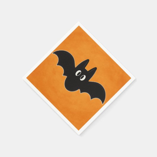 Schwarzes Bat im Hintergrund Serviette (Ecke)