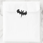 Schwarzes Becken Runder Aufkleber (Tasche)