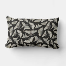 Schwarzes Beige-Motten-Schmetterlingsmuster 