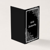 Schwarzes Beileid-Floral (Vorderseite)