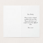 Schwarzes Beileid-Floral (Innenseite Aufgefaltet)