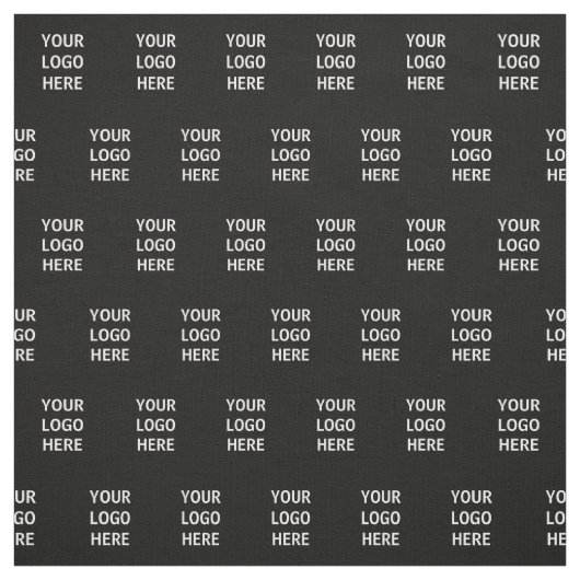 Schwarzes, benutzerdefiniertes Firmenlogo Stoff (Muster)