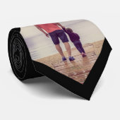 Schwarzes benutzerdefiniertes Foto Krawatte (Gerollt)