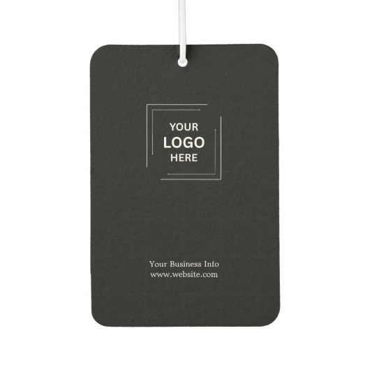 Schwarzes Berufliches benutzerdefiniertes Firmenlo Autolufterfrischer (Vorderseite)