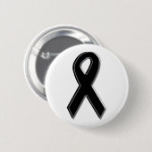 Schwarzes Bewusstseins-Band Button (Vorne & Hinten)