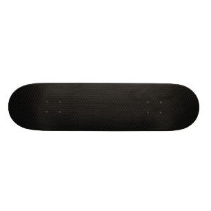 Schwarzes Bienenwabenhexagonmuster Skateboard