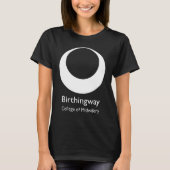 Schwarzes Birthingway Logo T-Shirt (Vorderseite)