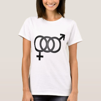 Schwarzes bisexuelles Symbol T-Shirt