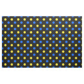 Schwarzes Blau Gelbes Punkte-Design  Stoff (Fat Quarter (45,7 x 55,9 cm))