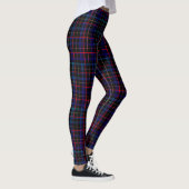Schwarzes Blau Kariert Leggings (Rechts)