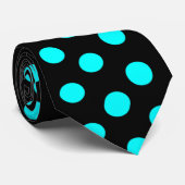 Schwarzes Blau Krawatte (Gerollt)