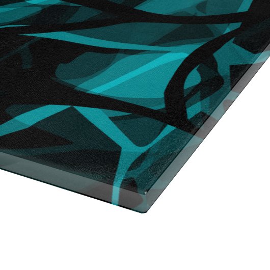 Schwarzes Blau Schneidebrett (Ecke)
