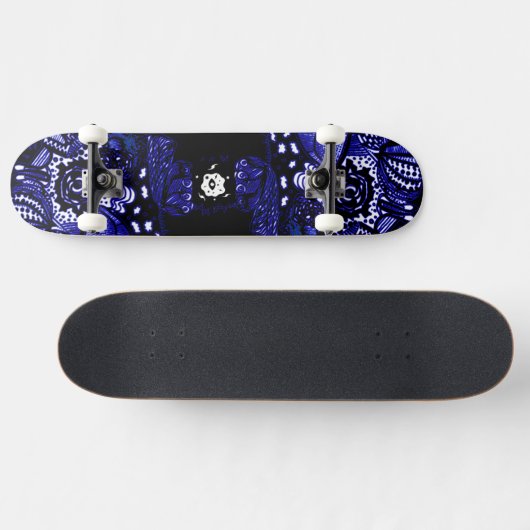 Schwarzes Blau Skateboard (Horizontal)