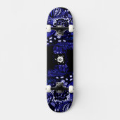 Schwarzes Blau Skateboard (Vorderseite)