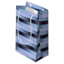 Schwarzes Blau und Lila Weave Muster Kleine Geschenktüte