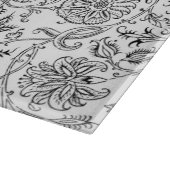 Schwarzes Blumen-Schneidbrett Schneidebrett (Ecke)