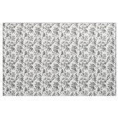 Schwarzes Blumen-Zweig-Toile-Muster Stoff (Yard (91,4 cm))