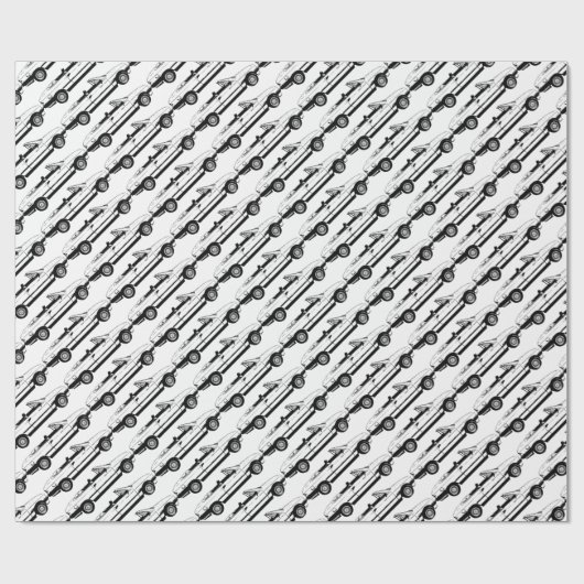 Schwarzes BMW Geschenkpapier (Flach)