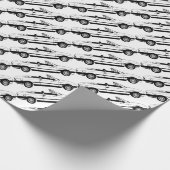 Schwarzes BMW Geschenkpapier (Ecke)