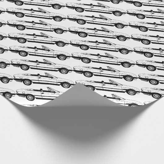 Schwarzes BMW Geschenkpapier (Ecke)