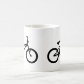 schwarzes bmx Fahrrad Kaffeetasse (Mittel)