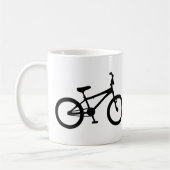 schwarzes bmx Fahrrad Kaffeetasse (Links)