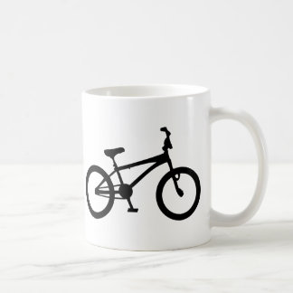 schwarzes bmx Fahrrad Kaffeetasse