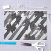 Schwarzes Bogen-2-Gewebe Seidenpapier (Handwerk)