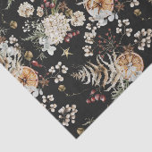 Schwarzes Boho Seidenpapier (Ausschnitt)