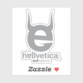Schwarzes Böse „e“ Logo Aufkleber (Blatt)