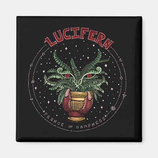 Schwarzes Böse Pflanze Halloween-Party Dekoration Magnet (Vorne)