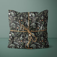 Schwarzes botanisches, elegantes, modernes Familie