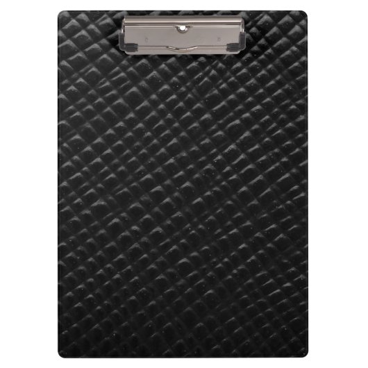Schwarzes Box-Leder Klemmbrett (Vorderseite)