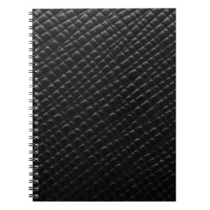 Schwarzes Box-Leder Notizblock